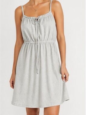 American Eagle Outfitters Sage Green Tie-Front Mini Dress Size Small